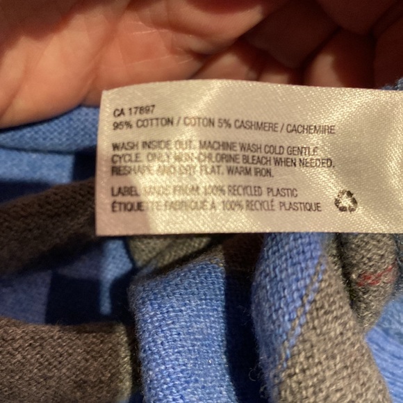 Mens medium crewneck 2 tone striped sweater by gap - Picture 3 of 4